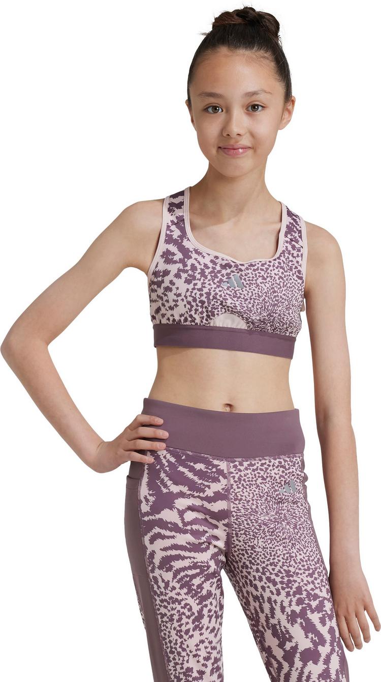 adidas adidas POWER BH M&auml;dchen - sandy pink-shadow fig-reflective silver - 0 | SportScheck