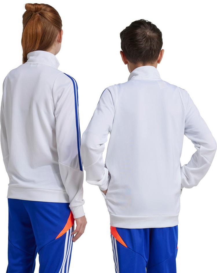 adidas adidas Tiro24 Trainingsjacke Kinder - white-app solar red-lucid blue - 1 | SportScheck