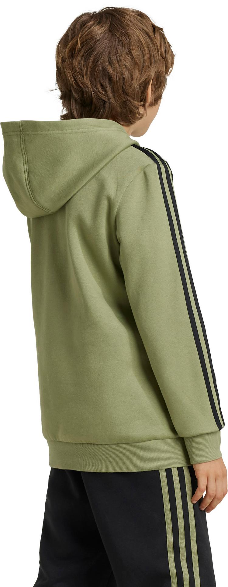 adidas adidas 3 STRIPES Hoodie Kinder - tent green-black-white - 1 | SportScheck