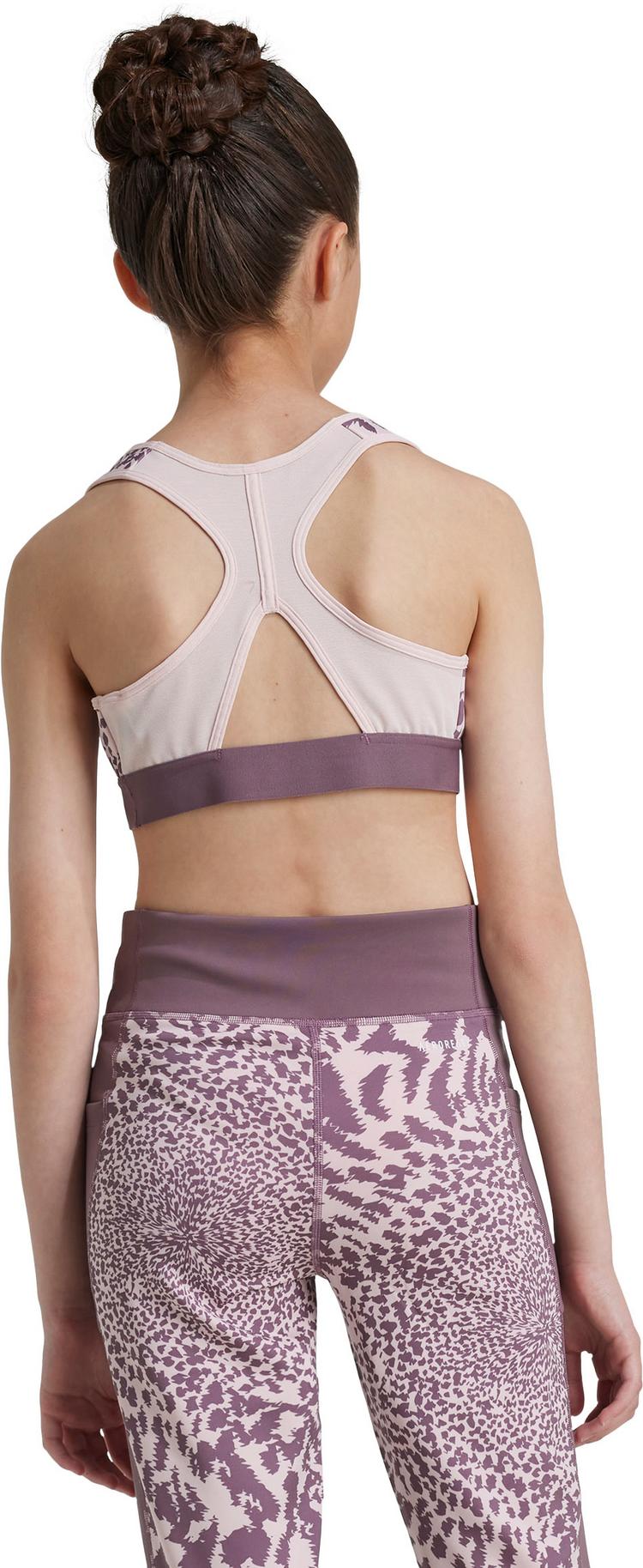 adidas adidas POWER BH M&auml;dchen - sandy pink-shadow fig-reflective silver - 1 | SportScheck