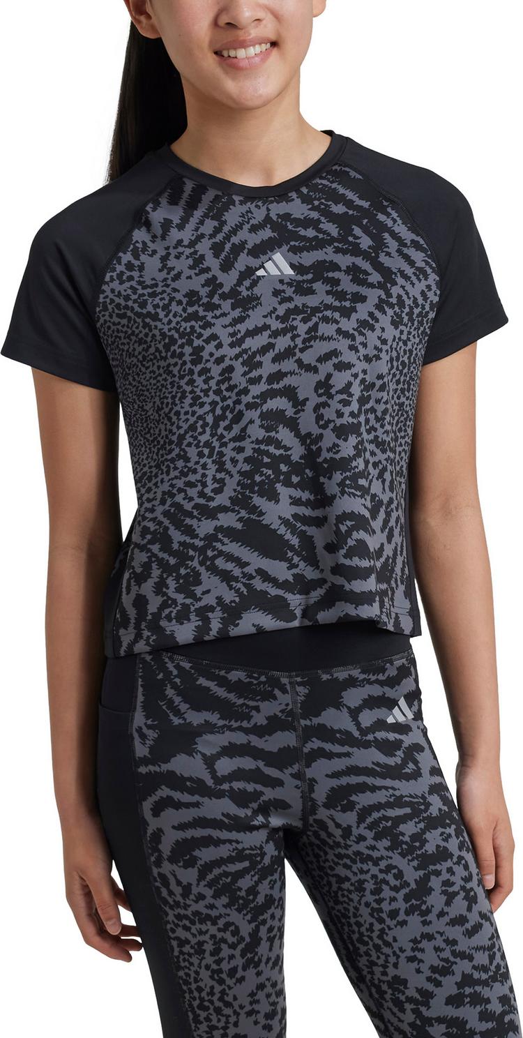 adidas adidas Funktionsshirt M&auml;dchen - grey five-black-reflective silver - 3 | SportScheck