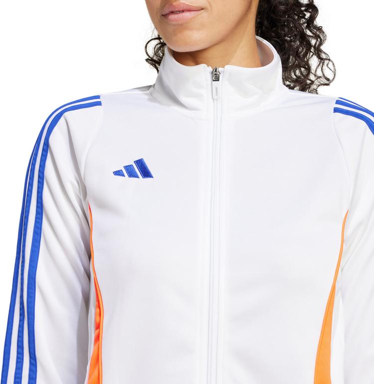 adidas adidas Tiro24 Trainingsjacke Damen - white-app solar red-lucid blue - 4 | SportScheck