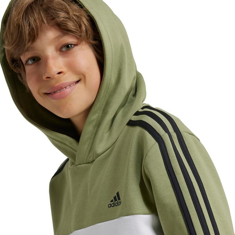 adidas adidas 3 STRIPES Hoodie Kinder - tent green-black-white - 4 | SportScheck