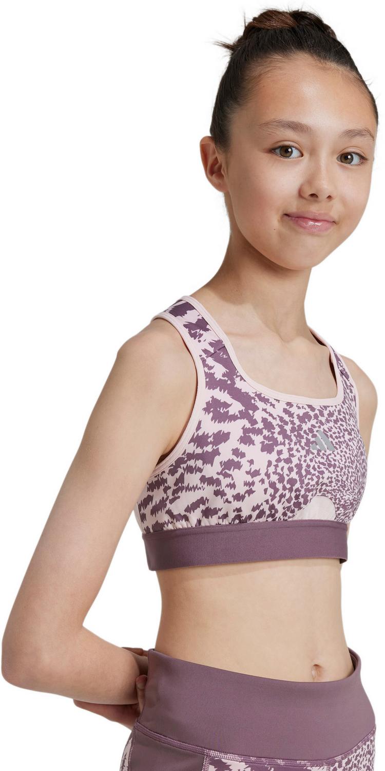 adidas adidas POWER BH M&auml;dchen - sandy pink-shadow fig-reflective silver - 5 | SportScheck