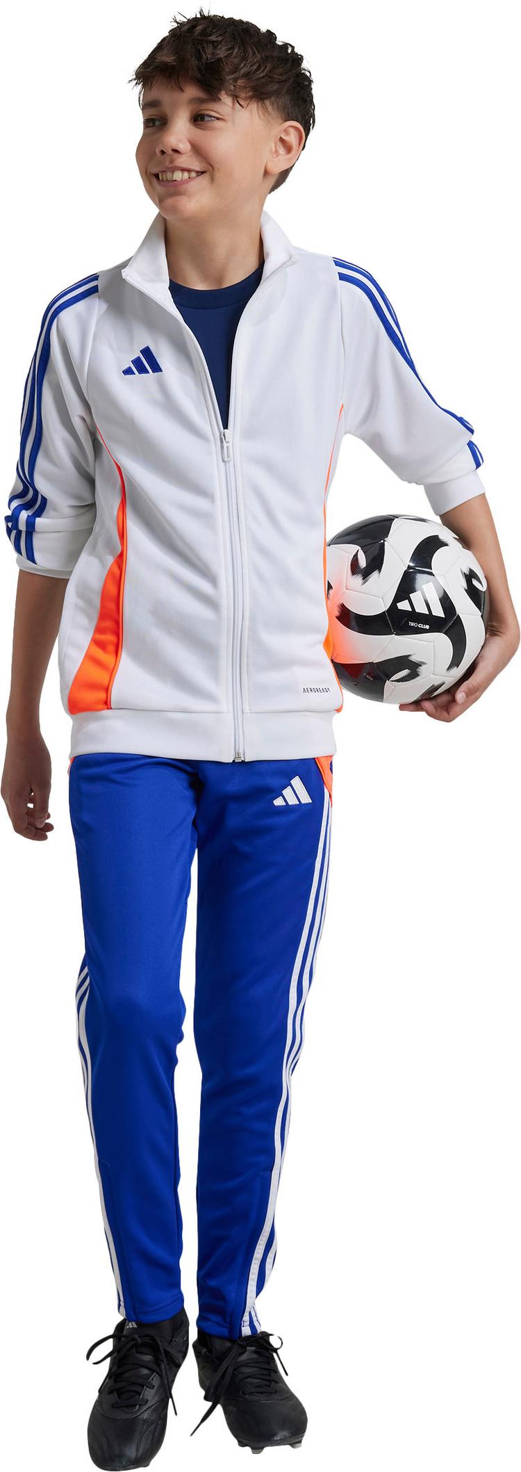 adidas adidas Tiro24 Trainingsjacke Kinder - white-app solar red-lucid blue - 6 | SportScheck