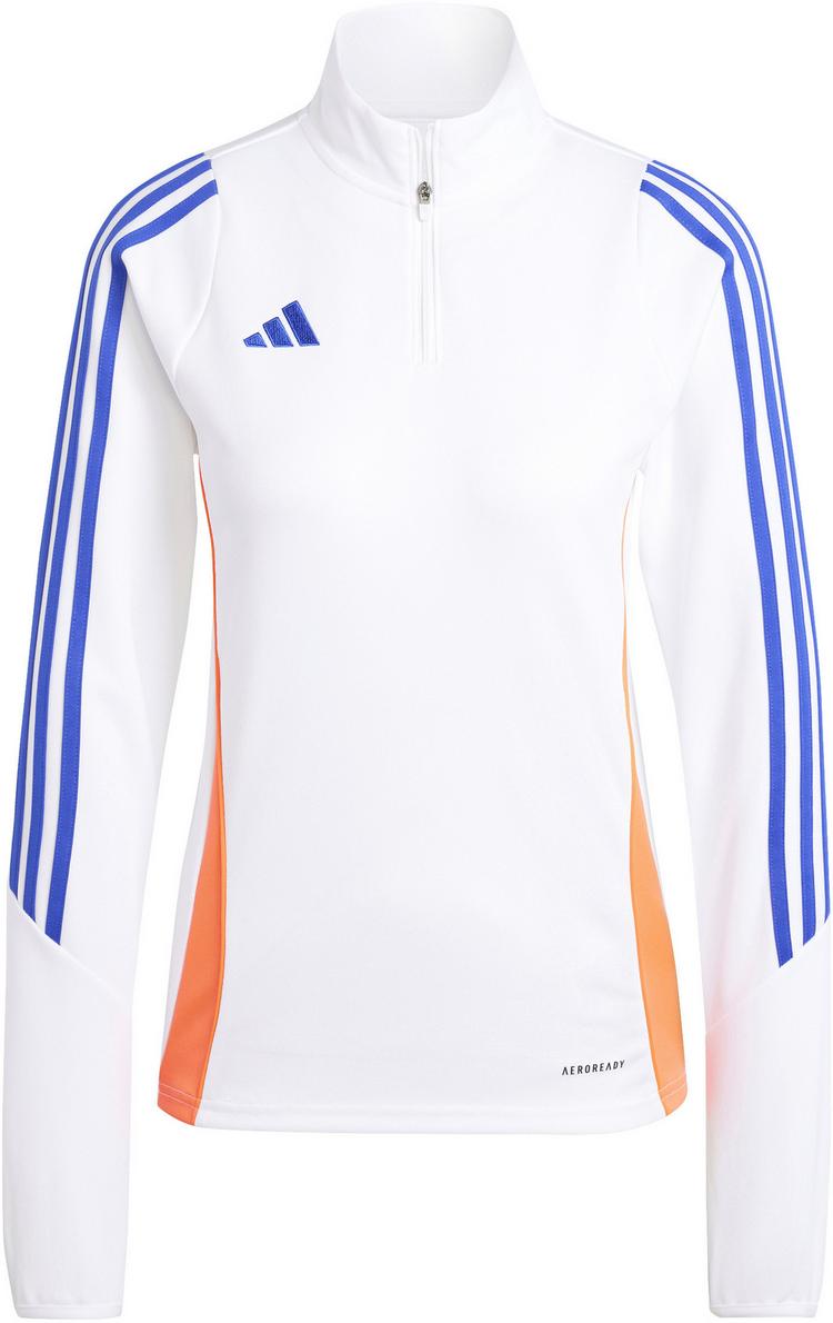 adidas adidas Tiro24 Funktionsshirt Damen - white-lucid blue-app solar red - 0 | SportScheck