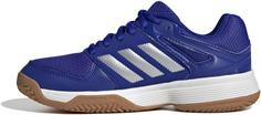 Rückansicht von adidas Speedcourt Hallenschuhe Kinder lucid blue-silver met-gum