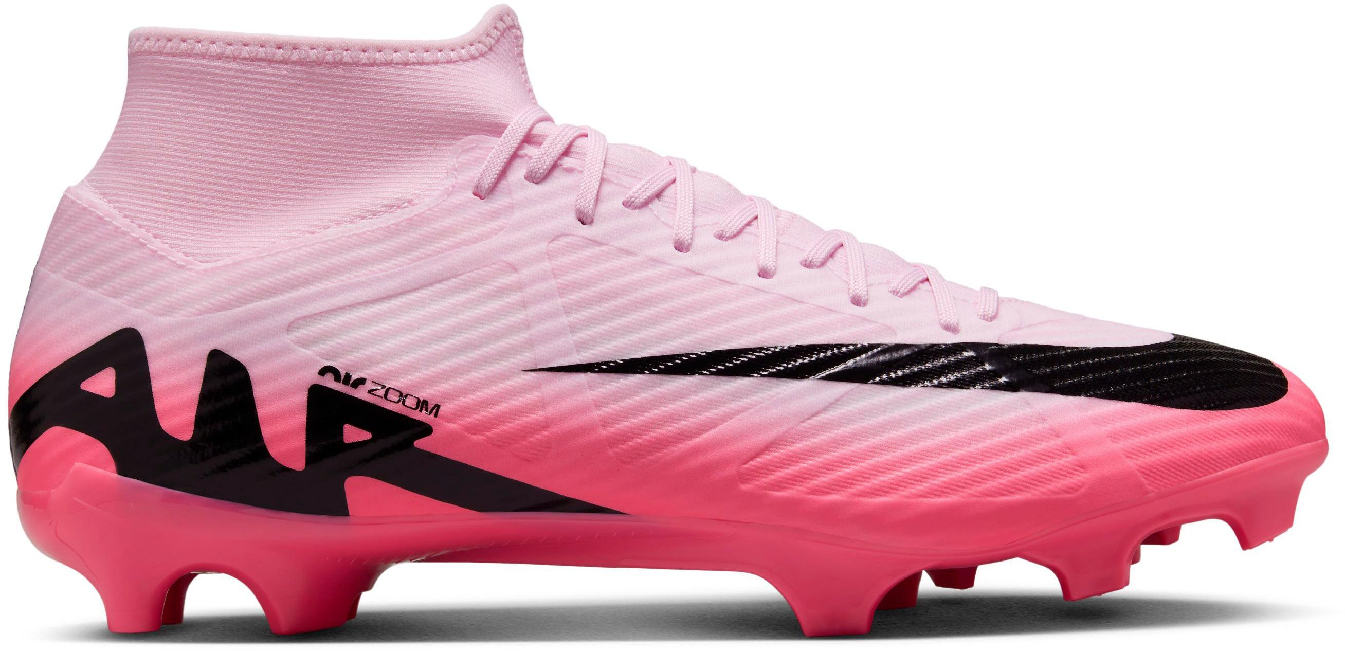 Nike Mercurial ZOOM SUPERFLY 9 ACADEMY FG MG FuBballschuhe pink foam black im Online Shop von SportScheck kaufen