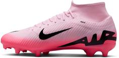 Rückansicht von Nike Mercurial ZOOM SUPERFLY 9 ACADEMY FG/MG Fußballschuhe pink foam-black