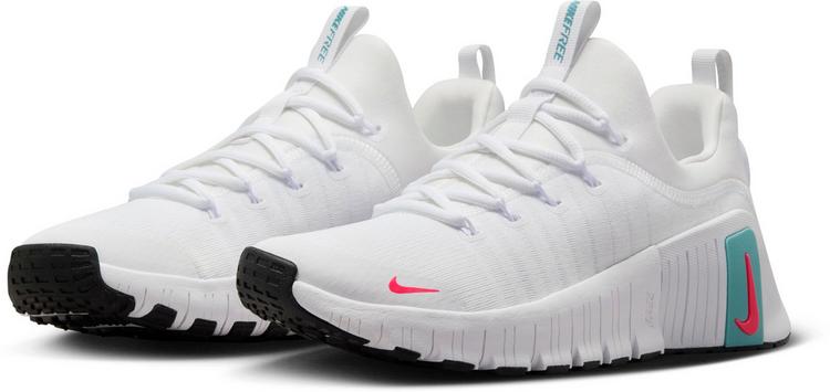 Nike Nike FREE METCON 6 Fitnessschuhe Damen - white-hot punch-denim turq-black - 3 | SportScheck