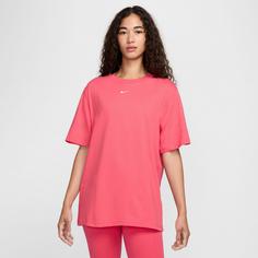 Rückansicht von Nike Essentials T-Shirt Damen aster pink-white