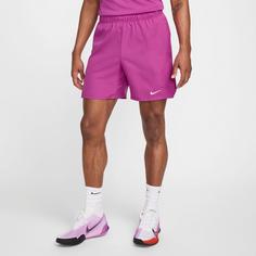 Rückansicht von Nike Victory Tennisshorts Herren hot fuchsia-white