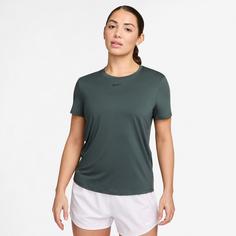 Rückansicht von Nike One Classic Funktionsshirt Damen vintage green-black