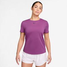 Rückansicht von Nike One Classic Funktionsshirt Damen hot fuchsia-black