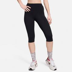 Rückansicht von Nike One 3/4-Tights Damen black-black