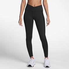 Rückansicht von Nike DRI FIT ONE 7/8-Tights Damen black-cool grey