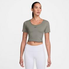 Rückansicht von Nike One Classic Funktionsshirt Damen light army-black