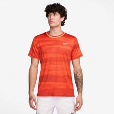 Rückansicht von Nike Advantage Tennisshirt Herren team orange-white