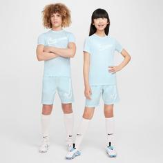 Rückansicht von Nike Academy23 Fußballshorts Kinder glacier blue-white-white