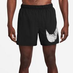 Rückansicht von Nike CHALLENGER SWOOSH Laufshorts Herren black-black-black-white