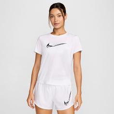 Rückansicht von Nike SWOOSH Funktionsshirt Damen white-black