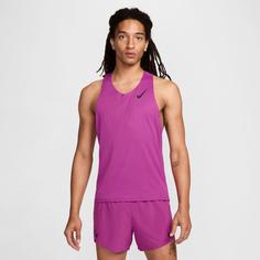 Rückansicht von Nike Aeroswift Funktionstank Herren hot fuchsia-black