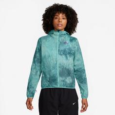 Rückansicht von Nike K TRAIL REPEL Laufjacke Damen green frost-vivid purple