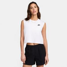 Rückansicht von Nike NSW Croptop Damen white-black