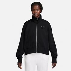 Rückansicht von Nike Phoenix Sweatjacke Damen black-sail