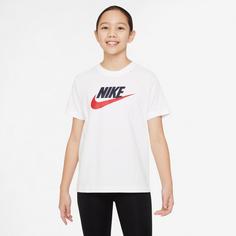 Rückansicht von Nike NSW FUTURA T-Shirt Kinder white