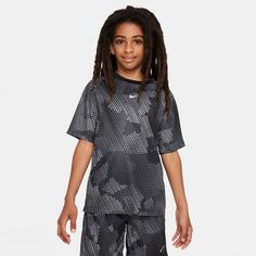 Rückansicht von Nike Dri-Fit Multi Funktionsshirt Kinder black-white