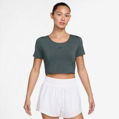 Rückansicht von Nike One Classic Funktionstank Damen vintage green-black