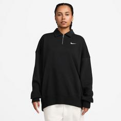 Rückansicht von Nike Phoenix Sweatshirt Damen black-sail