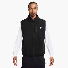 Rückansicht von Nike Club Fleece Fleeceweste Herren black-white