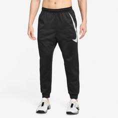 Rückansicht von Nike Taper Swoosh Trainingshose Herren black-black-white