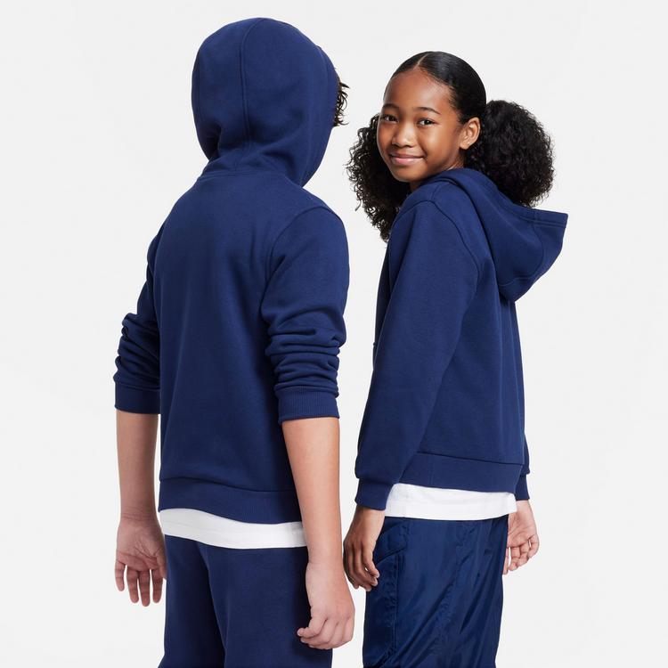Nike Nike NSW CLUB FLEECE Hoodie Kinder - midnight navy-white - 1 | SportScheck
