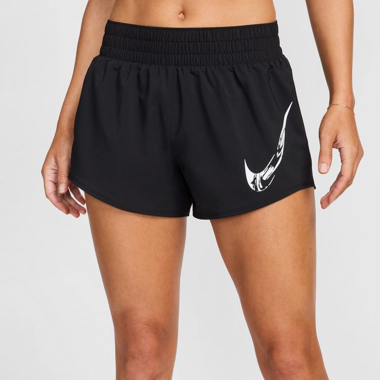 Nike Nike SWOOSH Laufshorts Damen - black-white - 1 | SportScheck