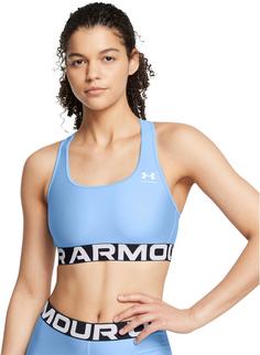 Rückansicht von Under Armour HeatGear Authentics Sport-BH Damen horizon blue