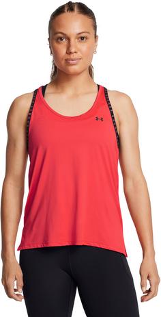 Rückansicht von Under Armour Knockout Funktionstank Damen racer red