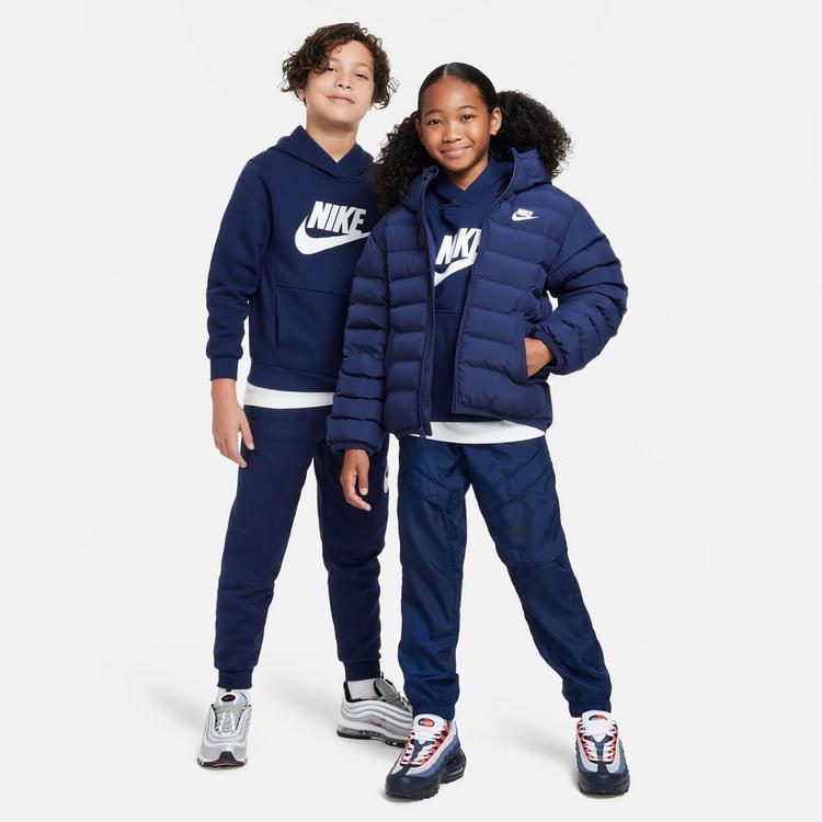 Nike Nike NSW CLUB FLEECE Hoodie Kinder - midnight navy-white - 4 | SportScheck