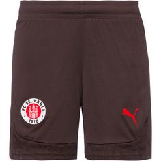 PUMA FC St. Pauli Fußballshorts Kinder dark chocolate-puma red