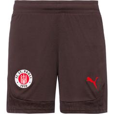 PUMA FC St. Pauli Fußballshorts Kinder dark chocolate-puma red