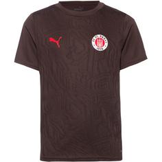 PUMA FC St. Pauli Funktionsshirt Kinder dark chocolate-puma red