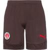 PUMA FC St. Pauli Fu&szlig;ballshorts Herren - dark chocolate-puma red