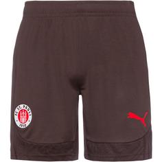 PUMA FC St. Pauli Fußballshorts Herren dark chocolate-puma red