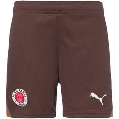 PUMA FC St. Pauli 24-25 Heim Fußballshorts Kinder espresso brown-puma white