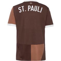Rückansicht von PUMA FC St. Pauli 24-25 Heim Fußballtrikot Herren espresso brown-puma white
