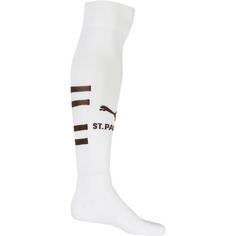 Rückansicht von PUMA FC St. Pauli 24-25 Auswärts Stutzen puma white-espresso brown