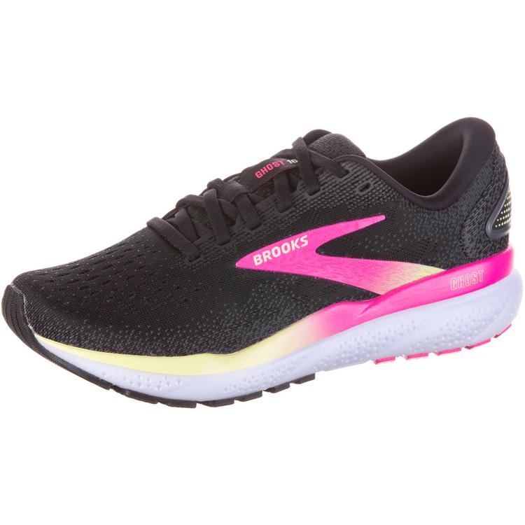 Brooks Brooks Ghost 16 Laufschuhe Damen - black-pink-yellow - 0 | SportScheck