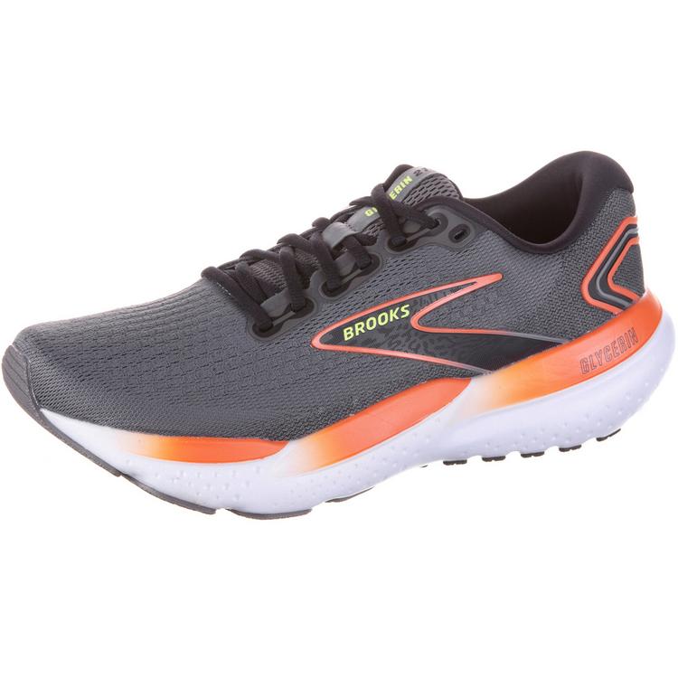 Brooks Brooks Glycerin 21 Laufschuhe Herren - grey-mandarin red-green - 0 | SportScheck